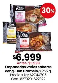 Coto Empanadas varios sabores oferta