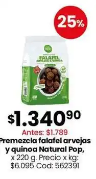 Coto Premezcla falafel arvejas y quinoa oferta