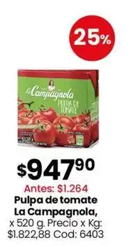 Coto La campagnola - pulpa de tomate oferta