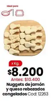 Coto Ideal - nuggets de jamón y queso rebozados congelados cod: 12263 oferta