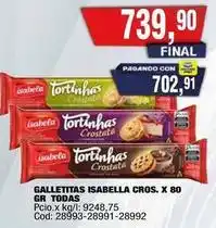 Maxiconsumo Galletitas isabella cros. x 80 gr todas oferta