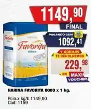 Maxiconsumo Favorita - harina favorita 0000 x 1 kg oferta