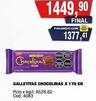 Maxiconsumo Chocolinas - galletitas chocolinas x 170 gr oferta