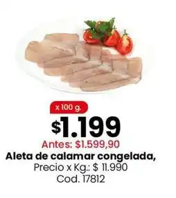 Coto Aleta de calamar congelada oferta