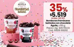 Coto Aguila - bombones frambuesa bañados con chocolate oferta