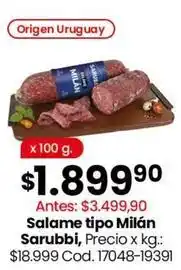 Coto Origen - salame tipo milán sarubbi oferta