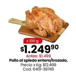 Coto Pollo al spiedo entero/trozado, cod. 6401-39745 oferta