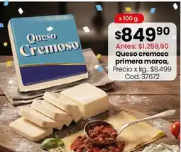 Coto Queso cremoso primera marca, cod. 37672 oferta