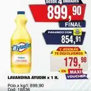 Maxiconsumo Ayudin - lavandina ayudin x 1 lt oferta