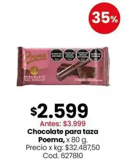 Coto Chocolate para taza oferta