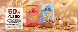 Coto Origen - avena tradicional/ instantánea mash foods, x 400 g oferta