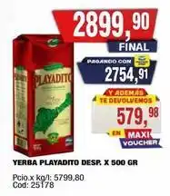 Maxiconsumo Playadito - yerba playadito desp. x 500 gr oferta