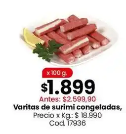 Coto Varitas de surimi congeladas oferta
