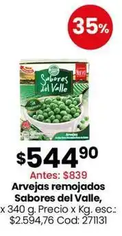Coto Sabores del valle - arvejas remojados oferta