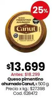 Coto Canut - queso pimentino ahumado oferta