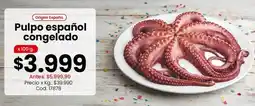 Coto Origen - pulpo español congelado oferta