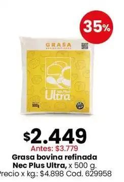 Coto Ultra - grasa bovina refinada nec plus , x 500 g oferta