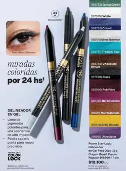 Avon Avon - power stay lápiz delineador en gel para ojos oferta