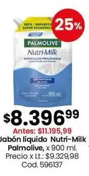 Coto Palmolive - jabón líquido nutri-milk oferta