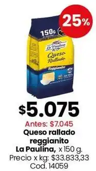 Coto La paulina - queso rallado reggianito oferta