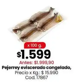 Coto Pejerrey eviscerado congelado oferta