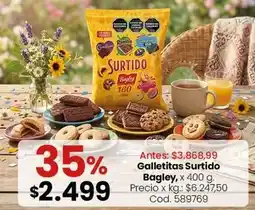 Coto Bagley - galletitas surtido oferta