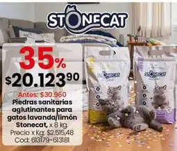 Coto Piedras sanitarias aglutinantes para gatos lavanda/limón oferta