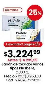 Coto Plusbelle - jabón de tocador varios tipos oferta