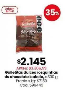 Coto Origen - galletitas dulces rosquinhas de chocolate oferta