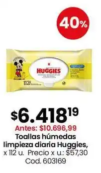 Coto Huggies - toallas húmedas limpieza diaria oferta