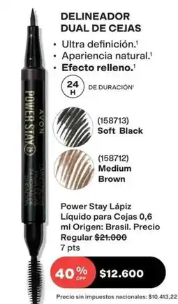 Avon Avon - delineador dual de cejas oferta