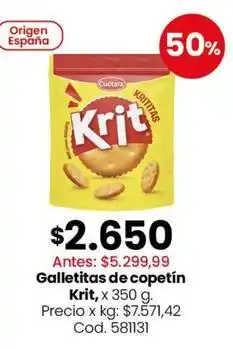 Coto Origen - galletitas de copetín oferta