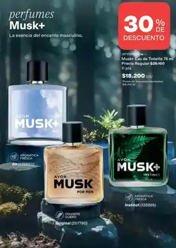 Avon Avon - musk+ eau de toilette 75 ml oferta