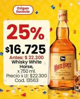 White horse - whisky white horse, x 750 ml. cod. 13563