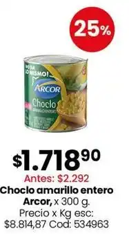 Coto Arcor - choclo amarillo entero oferta
