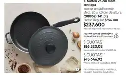 Avon B. sartén 26 cm diám. con tapa oferta