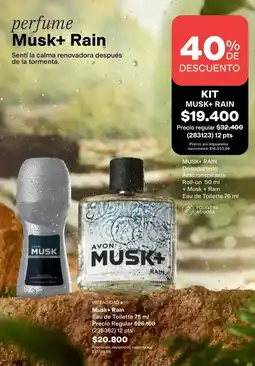 Avon Avon - musk+ rain kit oferta