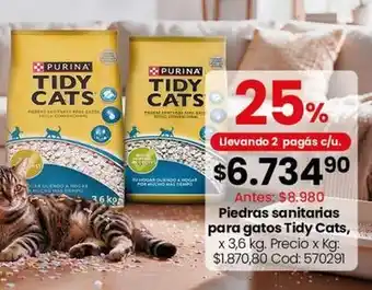 Purina - piedras sanitarias tidy cats
