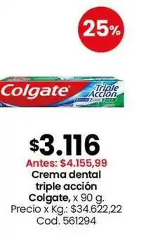 Coto Colgate - crema dental triple acci uevo n oferta