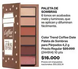 Avon Avon - color trend coffee date paleta de sombras para párpados 4,2 g (244914) oferta