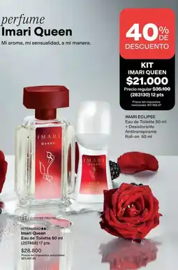 Avon Imari - queen eau de toilette 50 ml + desodorante antitranspirante roll-on 50 ml oferta