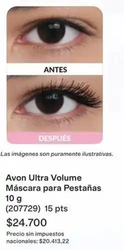 Avon Avon - ultra volume máscara para pestañas 10 g (207729) oferta