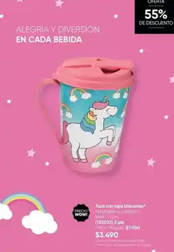 Avon Taza con tapa unicornio oferta