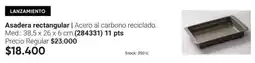 Avon Asadera rectangular | acero al carbono reciclado med.: 38,5 x 26 x 6 cm (284331) 11 pts oferta