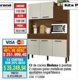 Rio Shop Deco Modena kit de cocina 6 puertas oferta