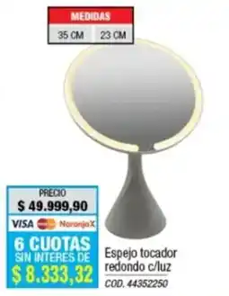 Rio Shop Deco Espejo tocador redondo c/ luz oferta