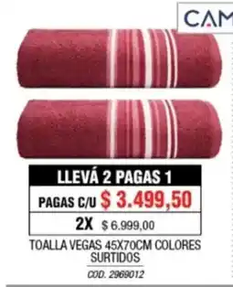 Rio Shop Deco Cam toalla vegas oferta