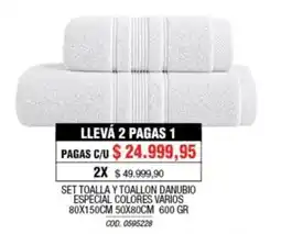 Rio Shop Deco Danubio set toalla y toallon oferta