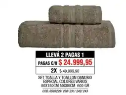 Rio Shop Deco Danubio set toalla y toallon oferta