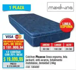 Rio Shop Deco Maxikling colchon picasso linea espuma oferta